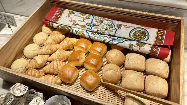 パン パン 食べ物,箱,まとめの写真素材