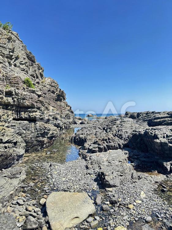 荒船海岸　海岸沿い 串本町の東端,熊野灘沿い,吉野熊野国立公園の写真素材