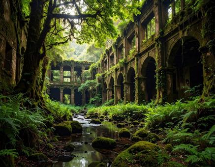 廃墟 廃墟の写真