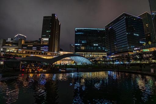 都市夜景 都市夜景,夜景,大阪の写真素材