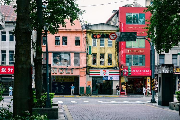 台湾・台北の街並み 台湾,台北,風景の写真素材