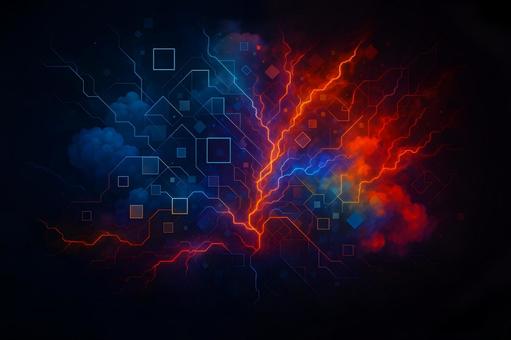 電撃と幾何の融合 電撃と幾何の融合の写真