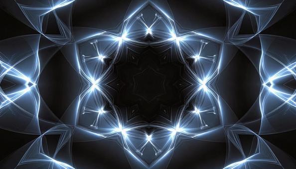 光の結晶模様 抽象デザイン 光の結晶模様 抽象デザインの写真