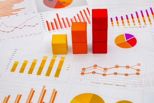 業績上昇イメージ 上昇グラフ,好況,業績の写真素材