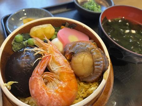 海鮮釜飯セット 海鮮釜飯セット ご飯,釜飯,海鮮の写真素材