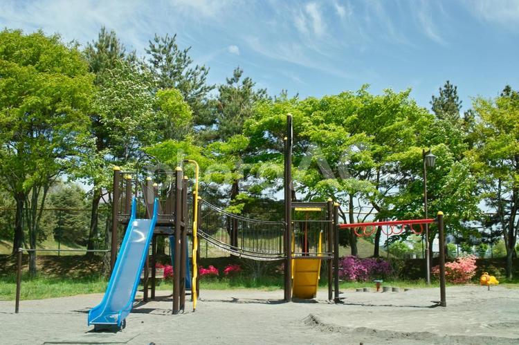 函館西桔梗公園　すべり台 公園,すべり台,遊園地の写真素材