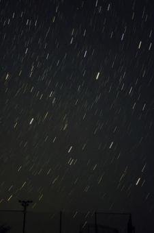 星の奇跡② 星の奇跡② 星,軌跡,日周運動の写真素材