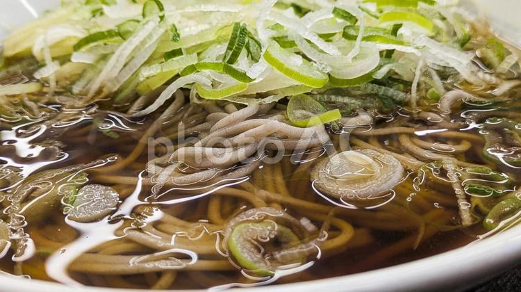 ネギたっぷりの蕎麦 蕎麦,麺類,メニュー写真の写真素材