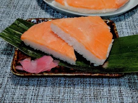 ます寿司　③ ます寿司,押し寿司,鱒の写真素材