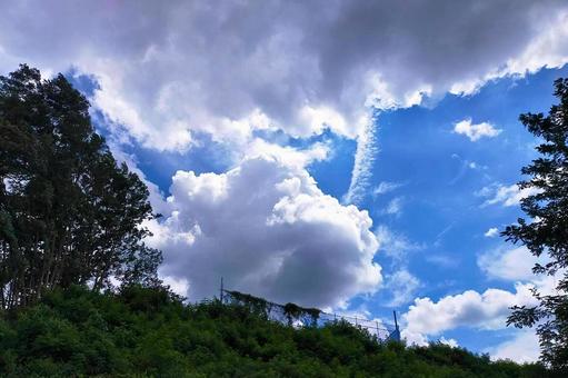2025年7月の空11 2025年7月の空11 青空,夏空,積雲の写真素材
