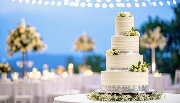 ウェディングケーキ　結婚式の写真
