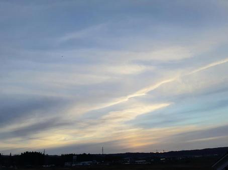 夕方の空 夕方の空の写真