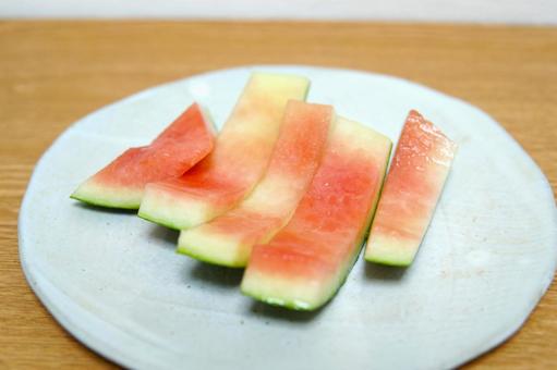 スイカの皮(寄り) スイカの皮(寄り) スイカ,西瓜,果物の写真素材