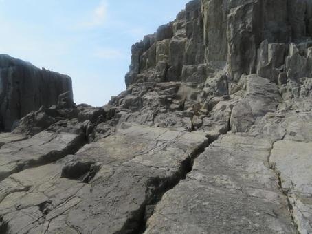 福井県の有名な観光地の東尋坊の風景 福井県の有名な観光地の東尋坊の風景 東尋坊,福井,坂井市の写真素材