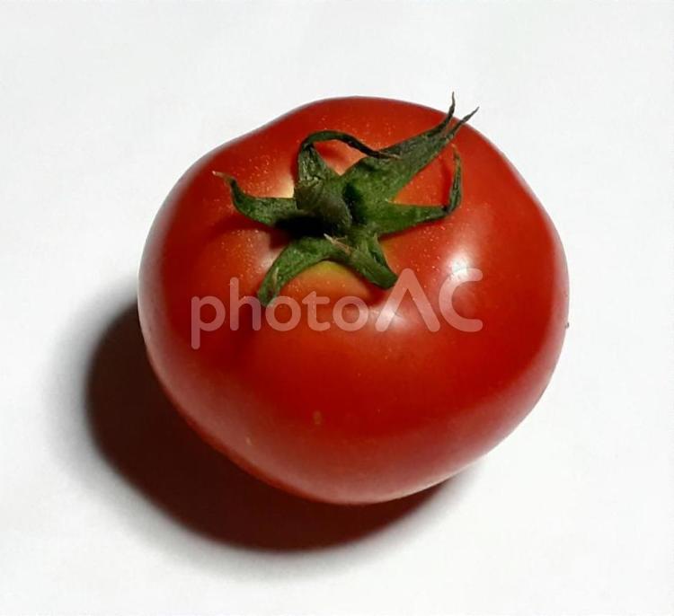 トマト(ひとつ) トマト,赤,野菜の写真素材