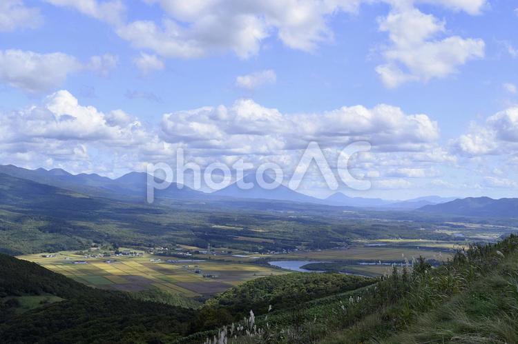まるごと後志 北海道,羊蹄山,後志地方の写真素材