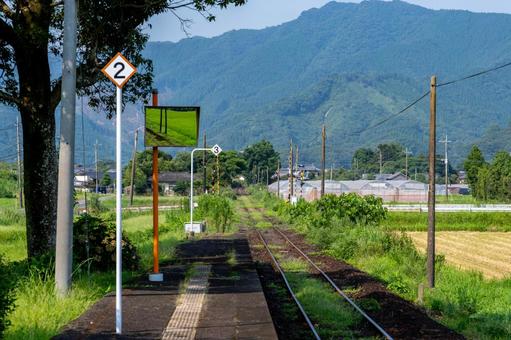 JR九州 内之田駅 JR九州 内之田駅 駅,無人駅,内之田駅の写真素材