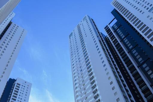 タワーマンション タワーマンション マンション,タワーマンション,タワマンの写真素材