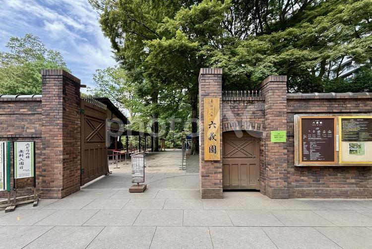 六義園　正門前 門,六義園,駒込の写真素材
