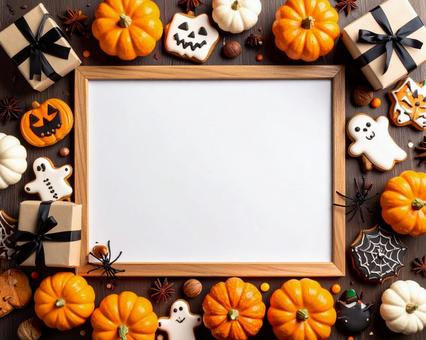 ハロウィンのフレームの写真