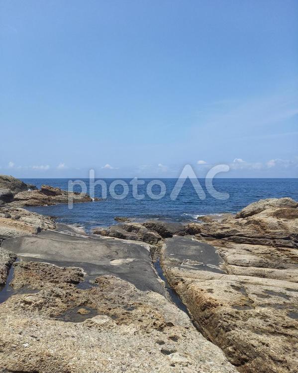海　日本海 海,自然,空の写真素材