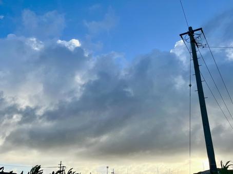 雲 夕暮れ 雲 夕暮れの写真