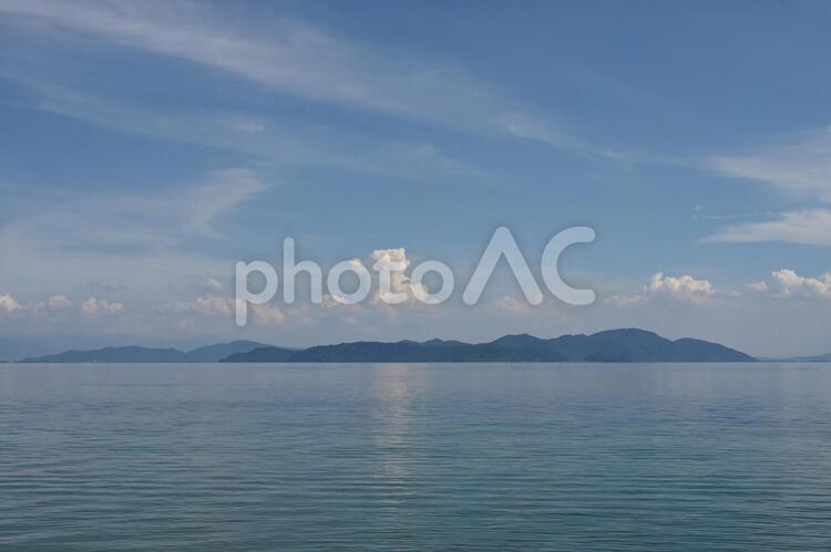 夏の琵琶湖 琵琶湖,夏,滋賀の写真素材