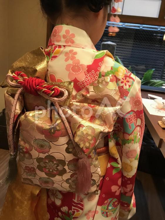 七五三の着物 1,アップ,オーナメント（アート）の写真素材
