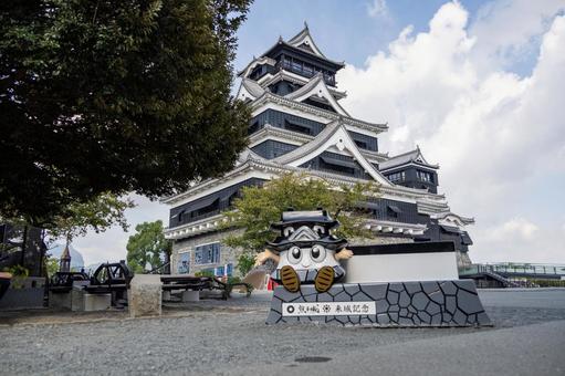熊本城フォトスポット 熊本城フォトスポット 熊本城,天守閣,本丸の写真素材