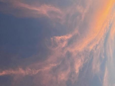 夕焼け空の写真