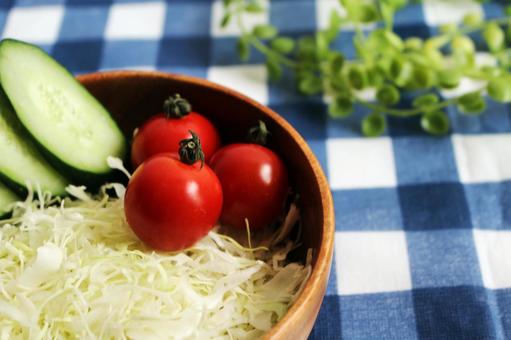 新鮮な野菜のサラダ盛り合わせ 新鮮な野菜のサラダ盛り合わせの写真