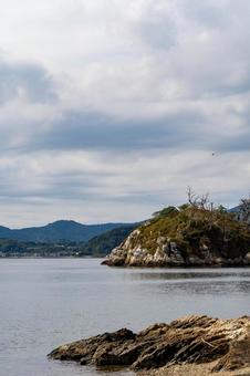 静岡県浜松市 浜名湖　礫島（つぶてじま） 日本,静岡県,浜松市の写真素材