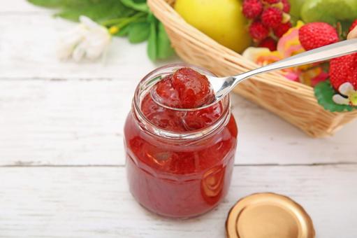 イチゴジャム イチゴジャム,ジャム,いちごの写真素材