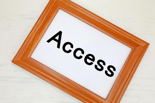 Accessと書かれた文字素材 access,アクセス,交通手段の写真素材
