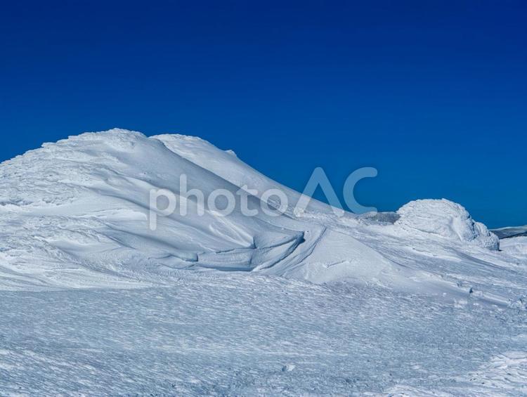 厳冬期安達太良山稜線 安達太良山,福島,厳冬期の写真素材