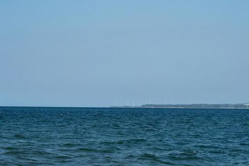 日本海 海,日本海,快晴の写真素材