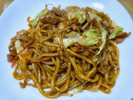 ソース焼きそば ソース焼きそば,ヤキソバ,麺の写真素材