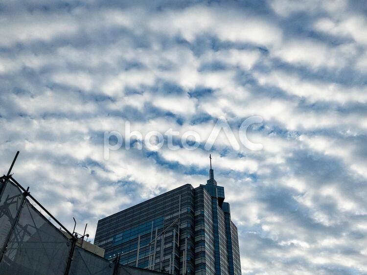 用賀パーキングエリアのそら 空,建築,都市の写真素材
