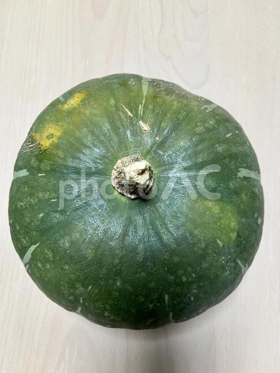 かぼちゃ　真上から(縦) かぼちゃ,野菜,食べ物の写真素材