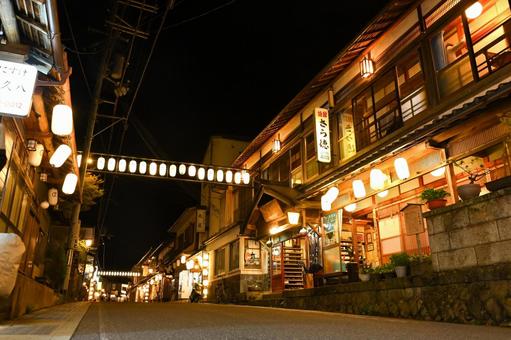 洞川の夜 洞川の夜 風景,洞川,japanの写真素材