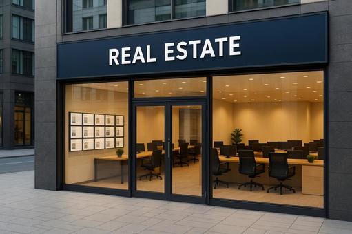 おしゃれな不動産屋さんの写真