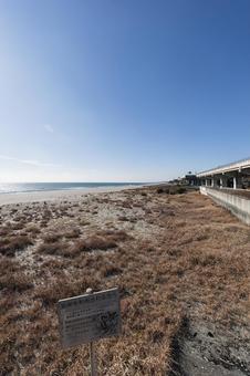 湖西市の白須賀海岸 湖西市,白須賀海岸,静岡の写真素材