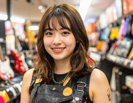 楽器店に来ました 楽器店に来ましたの写真