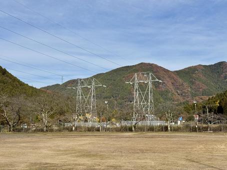 坂井市竹田農山村交流センター　グラウンド 坂井市竹田農山村交流センター,グラウンド,秋の写真素材