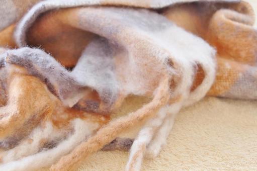 マフラーの背景 冬,マフラー,起毛の写真素材