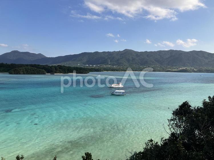 美しい川平湾の風景 石垣島,バカンス,海の写真素材