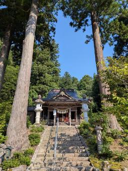 石動神社 石動神社 石動神社,社殿,石段の写真素材