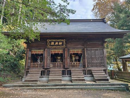 福井県-大瀧神社・岡太神社-神輿殿 大瀧神社,岡太神社,神社の写真素材