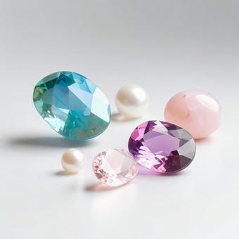 パールと宝石 パールと宝石の写真