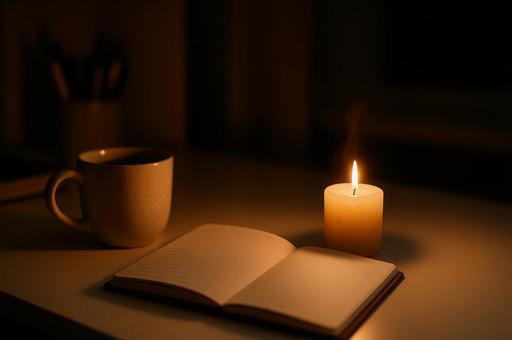 夜のひとときの写真